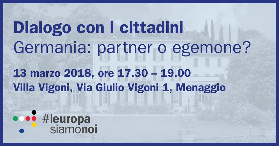 Dialogo con l'Ambasciatore di Germania Dialogo con l'Ambasciatore di Germania