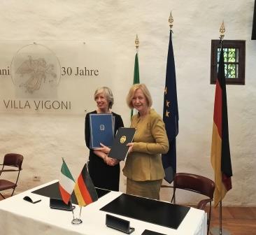 30 anni Villa Vigoni - Ministre dell'Istruzione in visita 30 anni Villa Vigoni - Ministre dell'Istruzione in visita